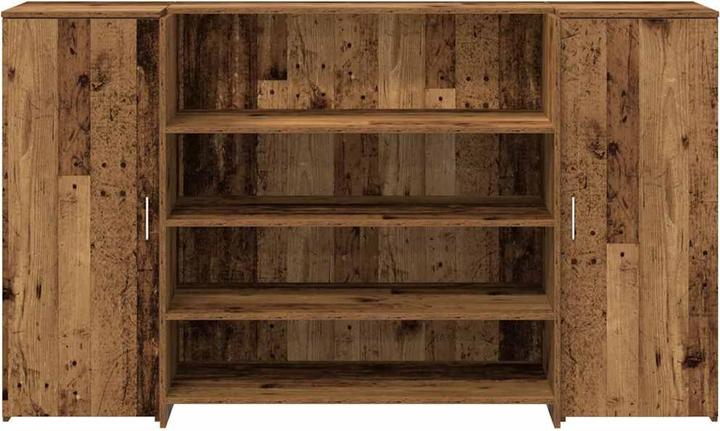 Image du produit vidaXL Comptoir d'accueil aspect vieux bois 180x50x103,5 cm Matériau dérivé du bois