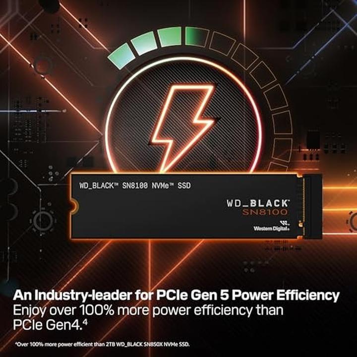 Actual product image WD Black SN8100 powered by SANDISK (1000 GB, M.2 2280)