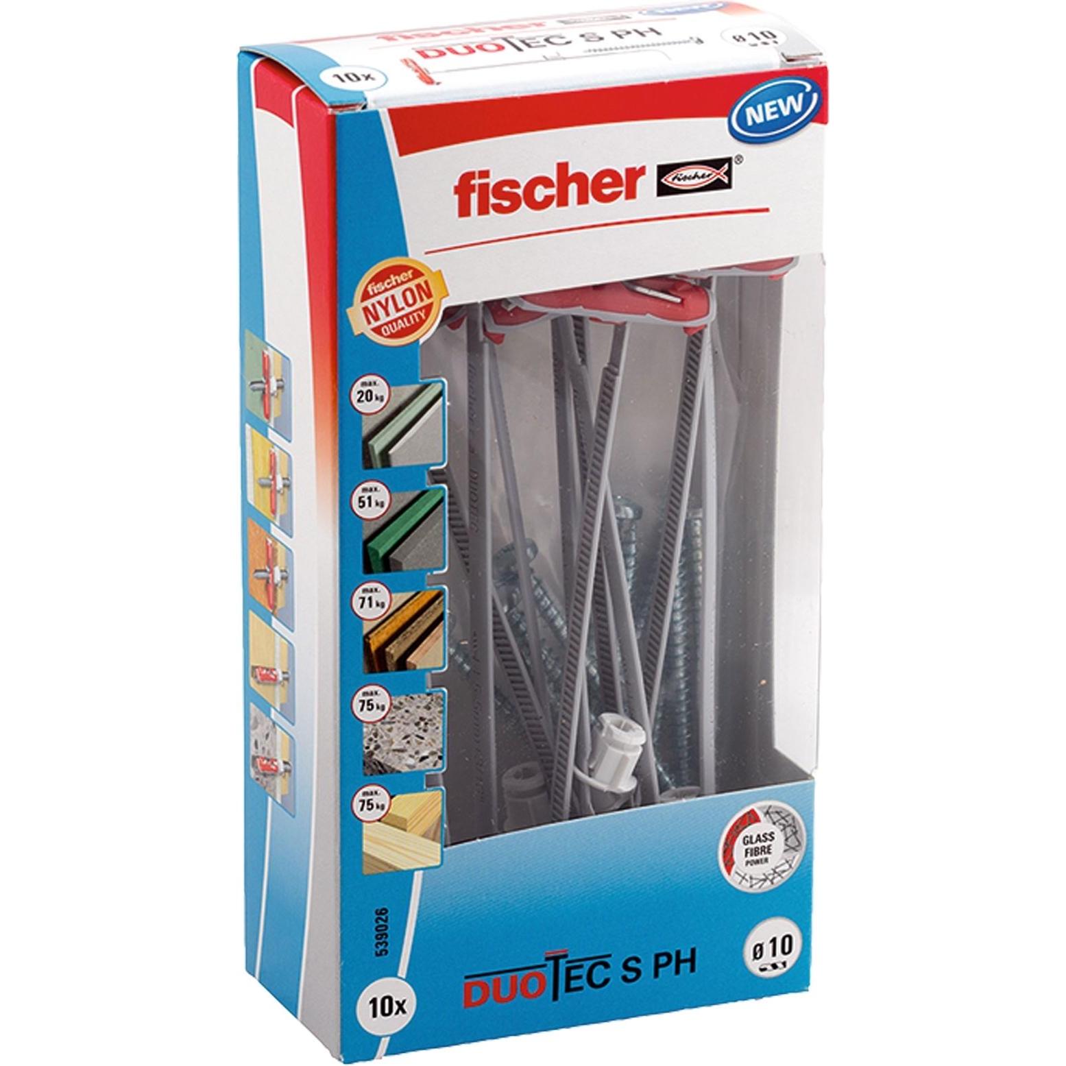 Fischer, Dübel, DuoTec 10 S PH (10 Stk.)