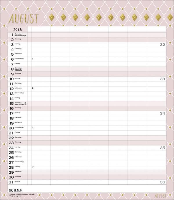 Produktbild Multiplaner - Time for glamour