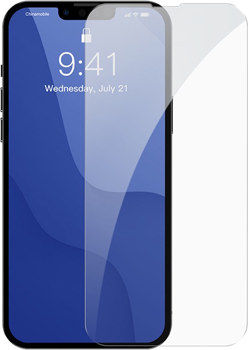 Actual product image Baseus 0.3mm Full-glass Tempered Glass Film For iP 5.4inch 2021(2pcs/pack+Pasting Artifact) Trans... (2 Piece, Apple iPhone 13 mini)