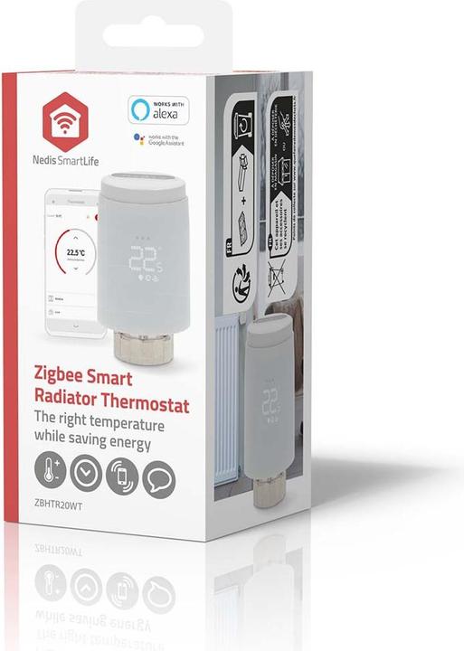 Actual product image Nedis SmartLife radiator control | Zigbee 3.0 | Battery-operated | LED | Android™ / IOS