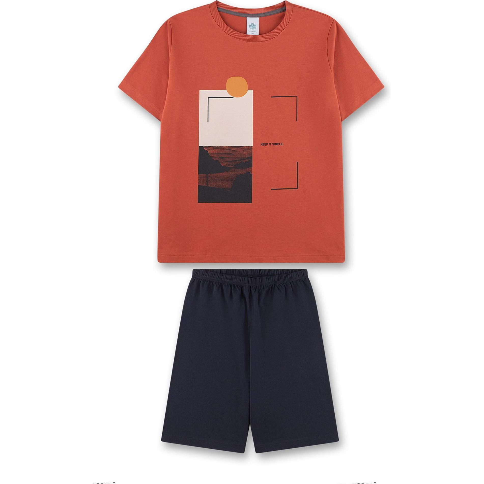 Sanetta, Jungen, Pyjama, Pyjama Homewear Bequem sitzend, Mehrfarbig, (176)