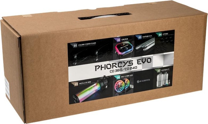 Actual product image Raijintek Phorcys Evo CD240 RGB