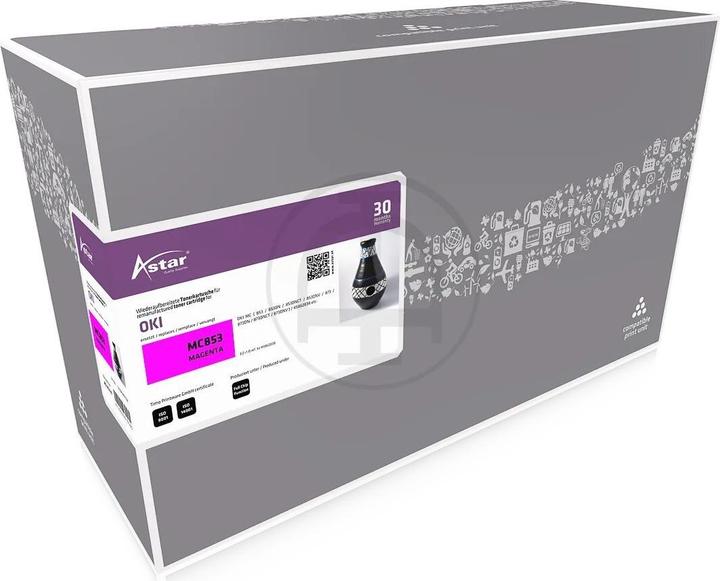 Produktbild Astar AS20229 OKI MC853 Toner MAGENTA - Tonereinheit - Magenta