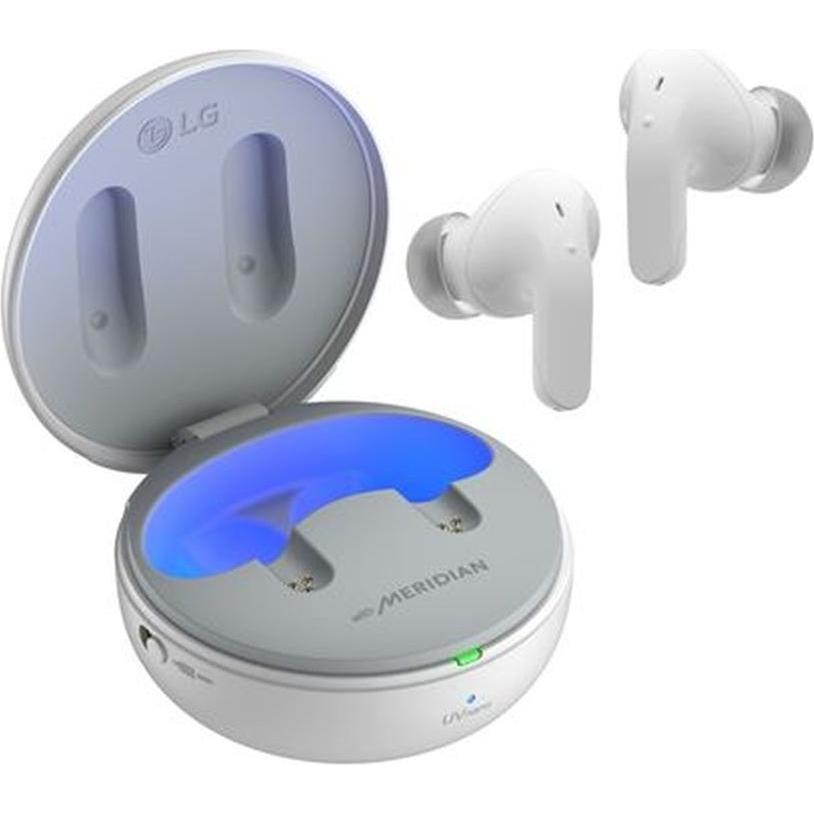 LG True Wireless Kopfhörer mit Dolby Atmos, aktiver Geräuschunterdrückung und UVnano-Technologie (AN