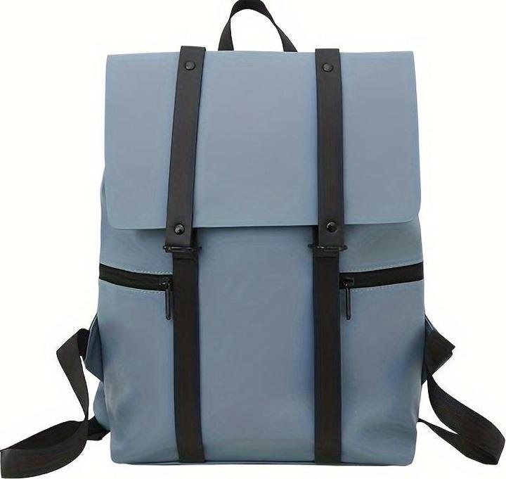 Image du produit Only-Bags.Store Sac à dos en cuir PU, sac d'école imperméable, sac à dos unicolore pour hommes et femmes