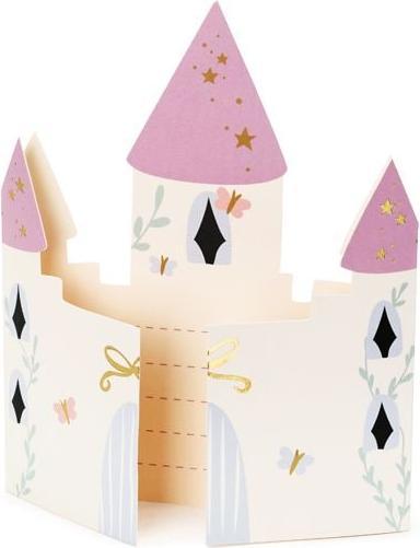 Partydeco Geburtstagseinladungen Schloss, 6 Stk. (6 pcs.)