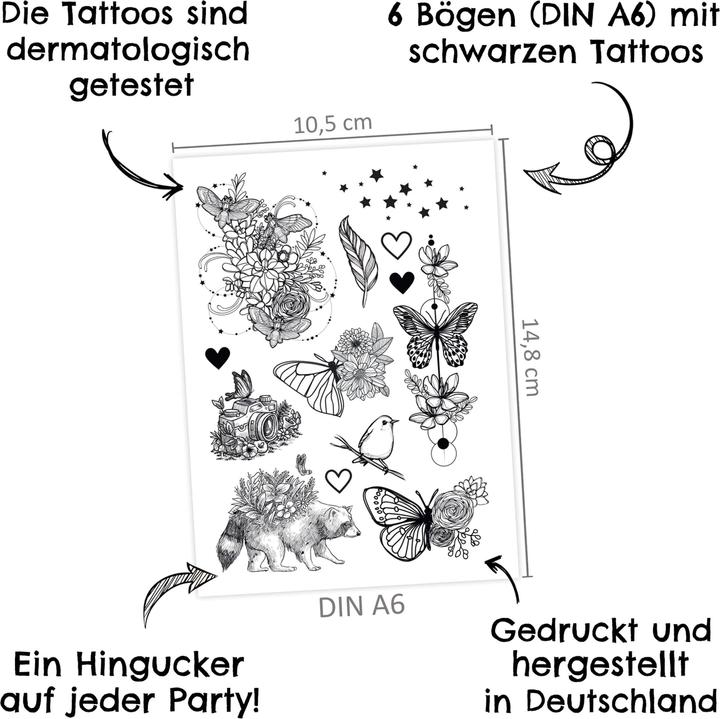 Image du produit Papierdrachen 100 tatouages d'enfants