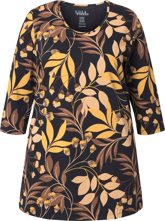 Immagine prodotto Ulla Popken Longshirt, Blüten, A-Linie, Rundhals, 3/4-Arm (62)