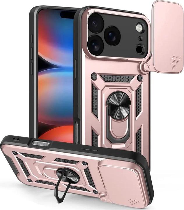 Actual product image Techsuit - CamShield Series - iPhone 17 Pro - Rose Gold (Apple iPhone 17 Pro)