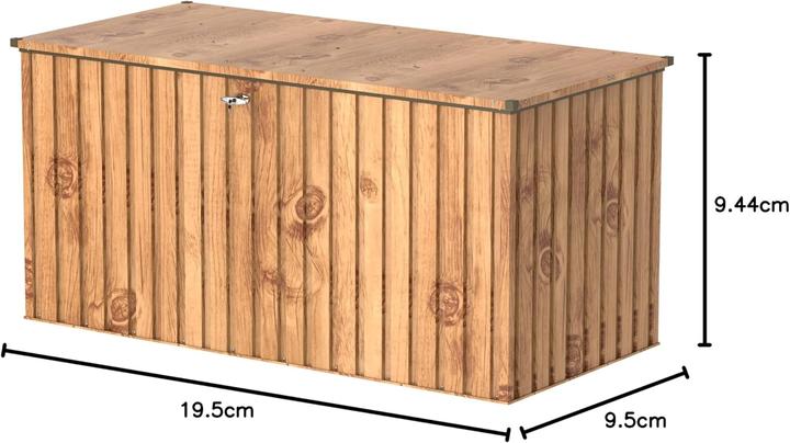 Produktbild Duramax Metall Garten Gerätebox Kissenbox 1450 L