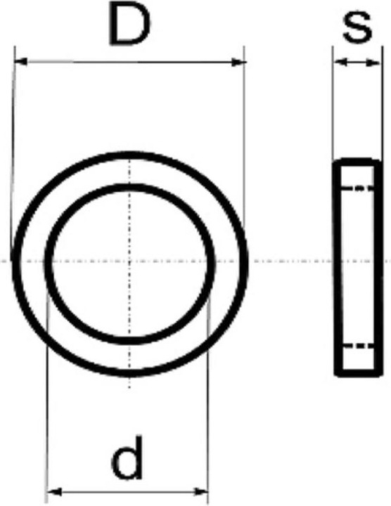 Actual product image Briner Spacer rings brass type 50