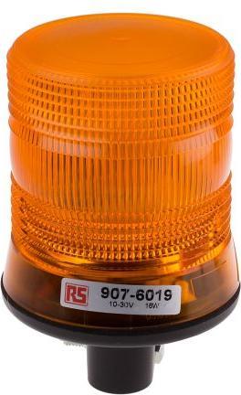 Produktbild RS PRO LED Beacon, Amber, DIN, 10-30Vdc
