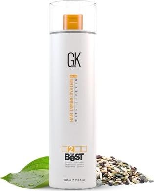 Actual product image Gk Hair Global Keratin The Best Smoothing Keratin Hair Treatment 33.8 Fl Oz/1000ml (1000 ml)