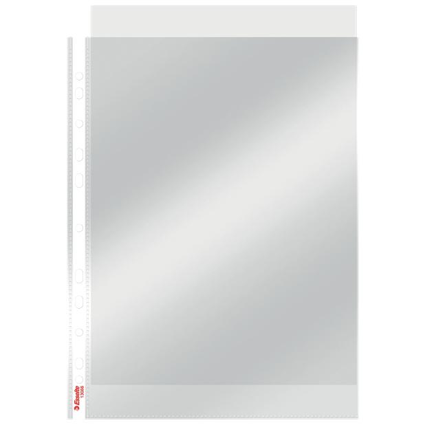 Leitz, Mappe, Esselte Prospekthülle Standard, A4, PP, glasklar, 0,08 mm oben offen, dokumentenecht, Eurolochung, v (A4, ...