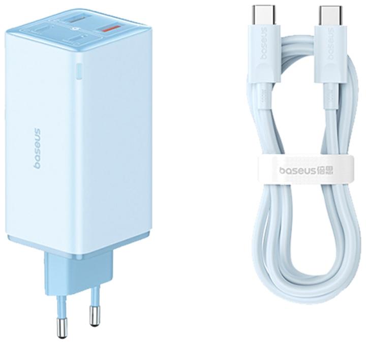 Image du produit Baseus GaN6 Pro 2xUSB-C + 2xUSB, 100W (niebieska) (100 W)