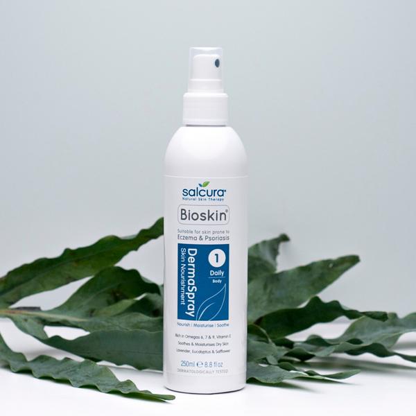 Actual product image Salcura Skincare Bioskin DermaSpray Moisturizing Cream for Body Unisex 100 ml (Body cream, 100 ml)