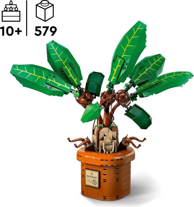 Actual product image LEGO 76433 Magic potion plant: Mandrake (76433, LEGO Harry Potter)