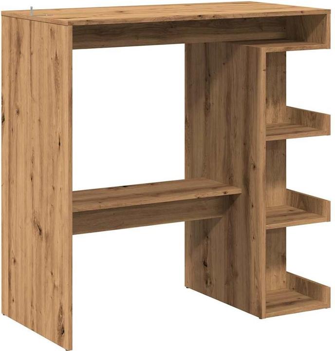 Produktbild vidaXL Bartisch mit Regal Artisan-Eiche 100x50x101,5 cm