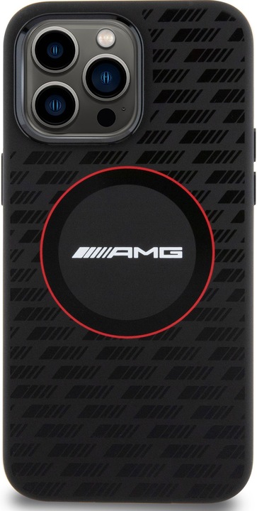Produktbild Mercedes AMG AMHMP15L23SMRK iPhone 15 Pro 6.1" czarny/black hardcase Silicone Carbon Pattern MagSafe (Apple iPhone 15 Pro)