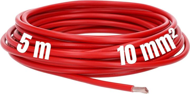 Actual product image Lapp 5 metres 4520045 H07V-K 10 mm² red I Wiring cable I Flexible core cable I PVC single core (5 m)