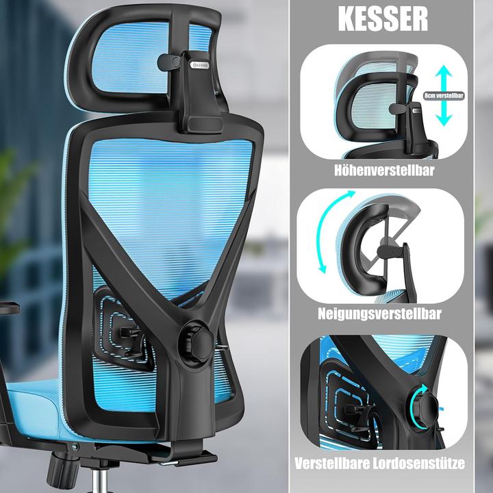 Produktbild Kesser Ergonomischer Bürostuhl mit Wippfunktion