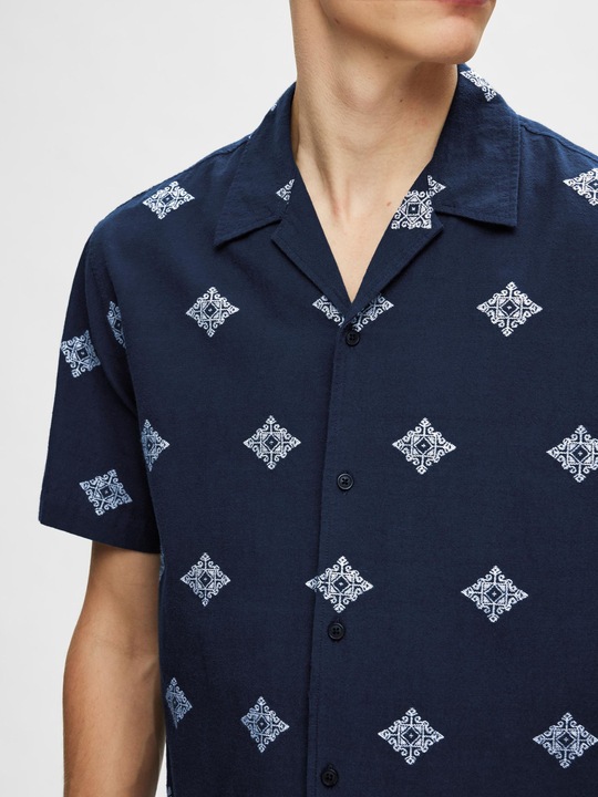 Immagine prodotto Selected Homme Camicia a maniche corte in cotone stampato (M)