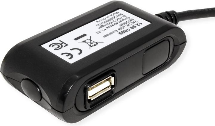 Produktbild Value USB 2.0 Verlängerung schwarz, 2fach 5m (5 m, USB 2.0)