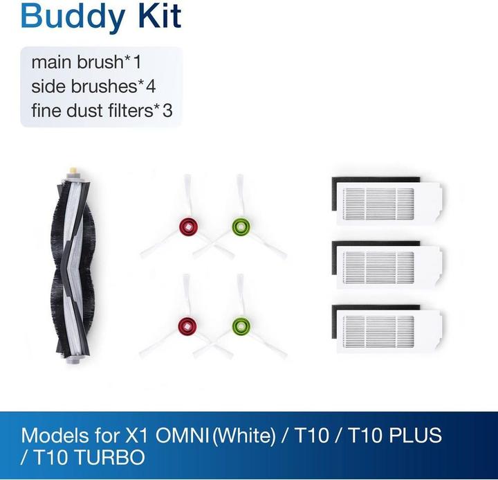 Actual product image Ecovacs DEEBOT T10 Family Replacement Kit - D-KT01-0022