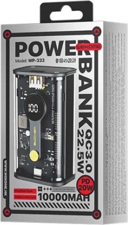 Immagine prodotto Wekome Banca di potenza Super Charging PD (10000 mAh, 22.50 W)