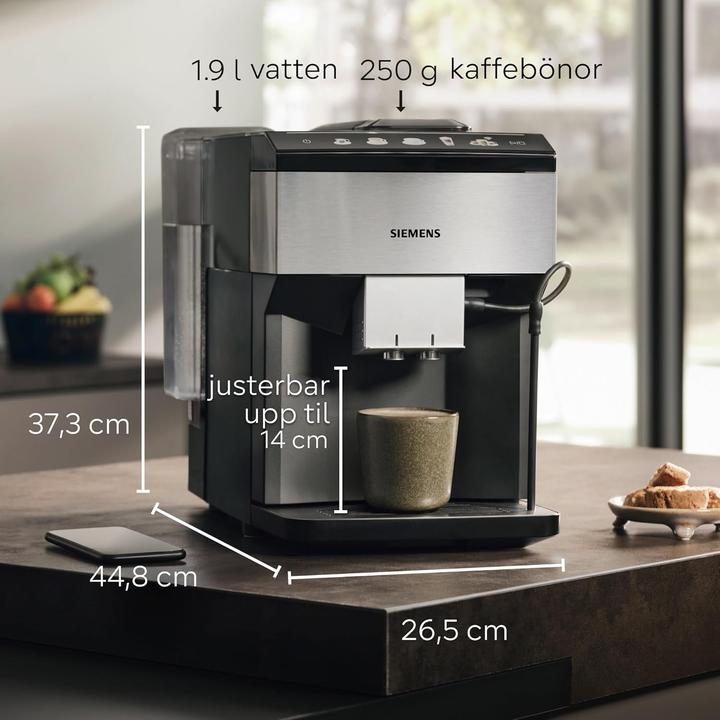 Productafbeelding Siemens EQ500 TP516RX3 - Volautomatische espressomachine - Classic Connect - RVS (TP516RX3)