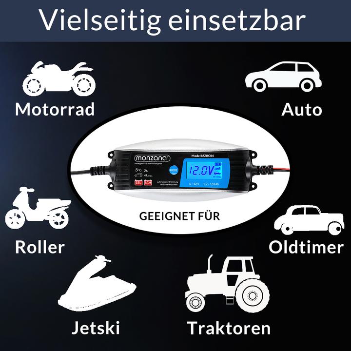 Actual product image Monzana KFZ Batterieladegerät (12V, 6V, 4 A)