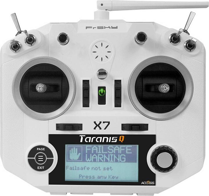 Produktbild FrSky Taranis Q X7 ACCESS Sender m. Tragegurt, weiss ohne Akku