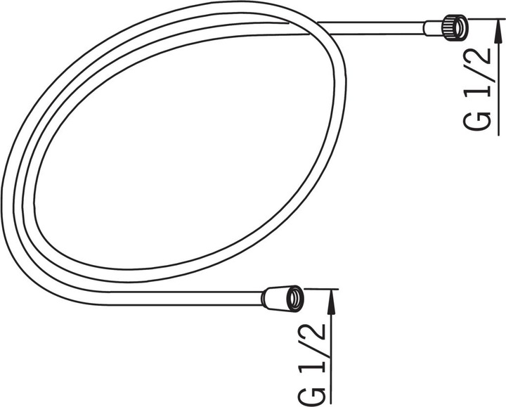 Image du produit Oras TUYAU DE DOUCHE CHROME 1500MM (150 cm)