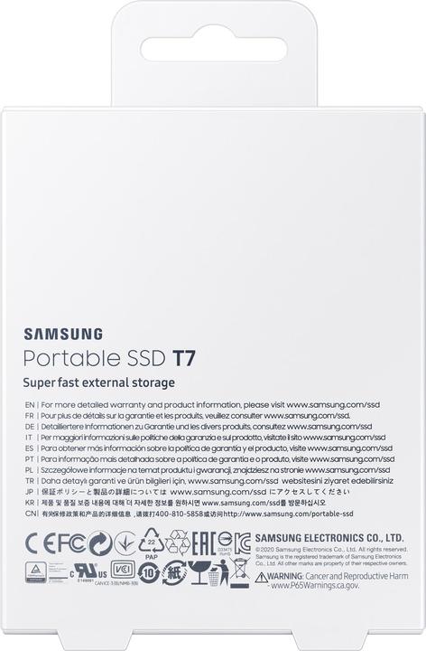 Immagine prodotto Samsung Portable T7 Red (2000 GB)