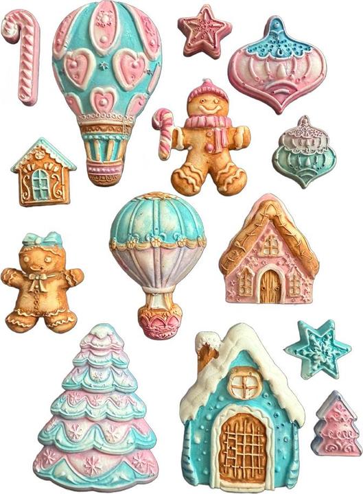 Image du produit Stamperia Silikonform A5 "Candy Christmas - Gingerbreads"