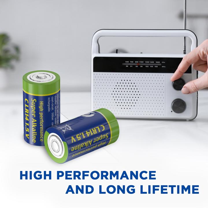 Produktbild Gembird EG-BA-LR14-01 Haushaltsbatterie Einwegbatterie Alkali (1 Stk., C, 7500 mAh)