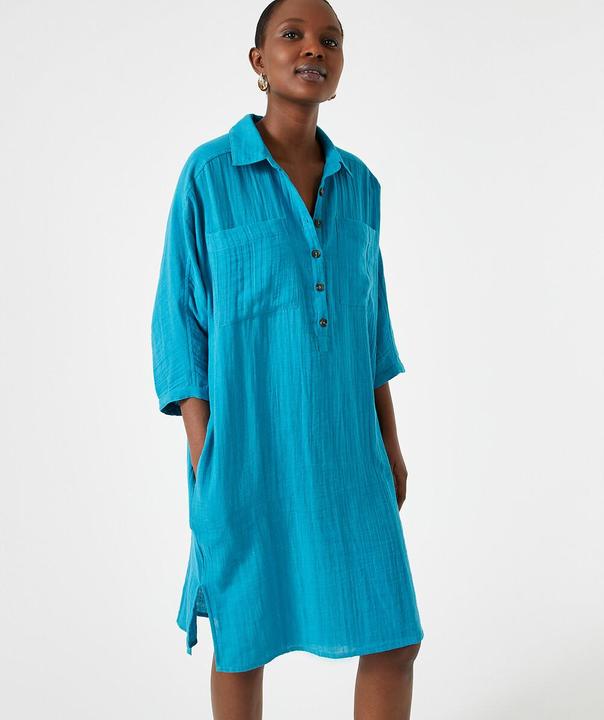 Produktbild Anne Weyburn Knielanges Kleid aus reiner Baumwolle (52)