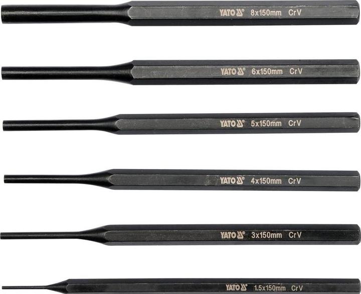 Actual product image Yato Split pin driver set 6 pcs 150mm