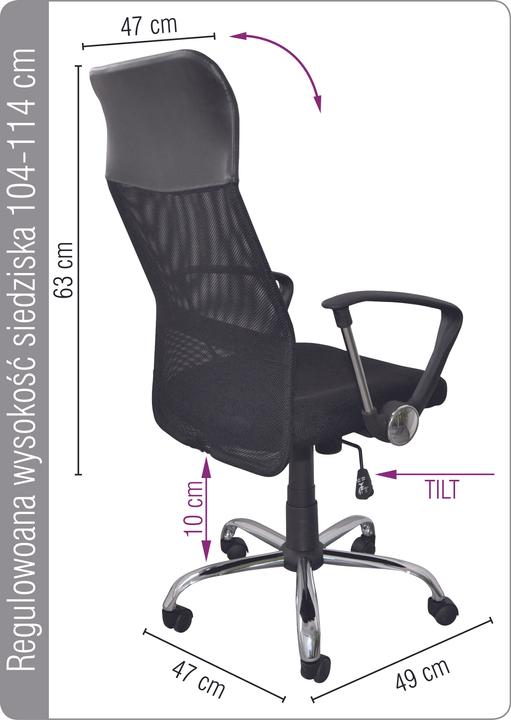 Produktbild Office Products Drehstuhl Korfu mit AL schwarz