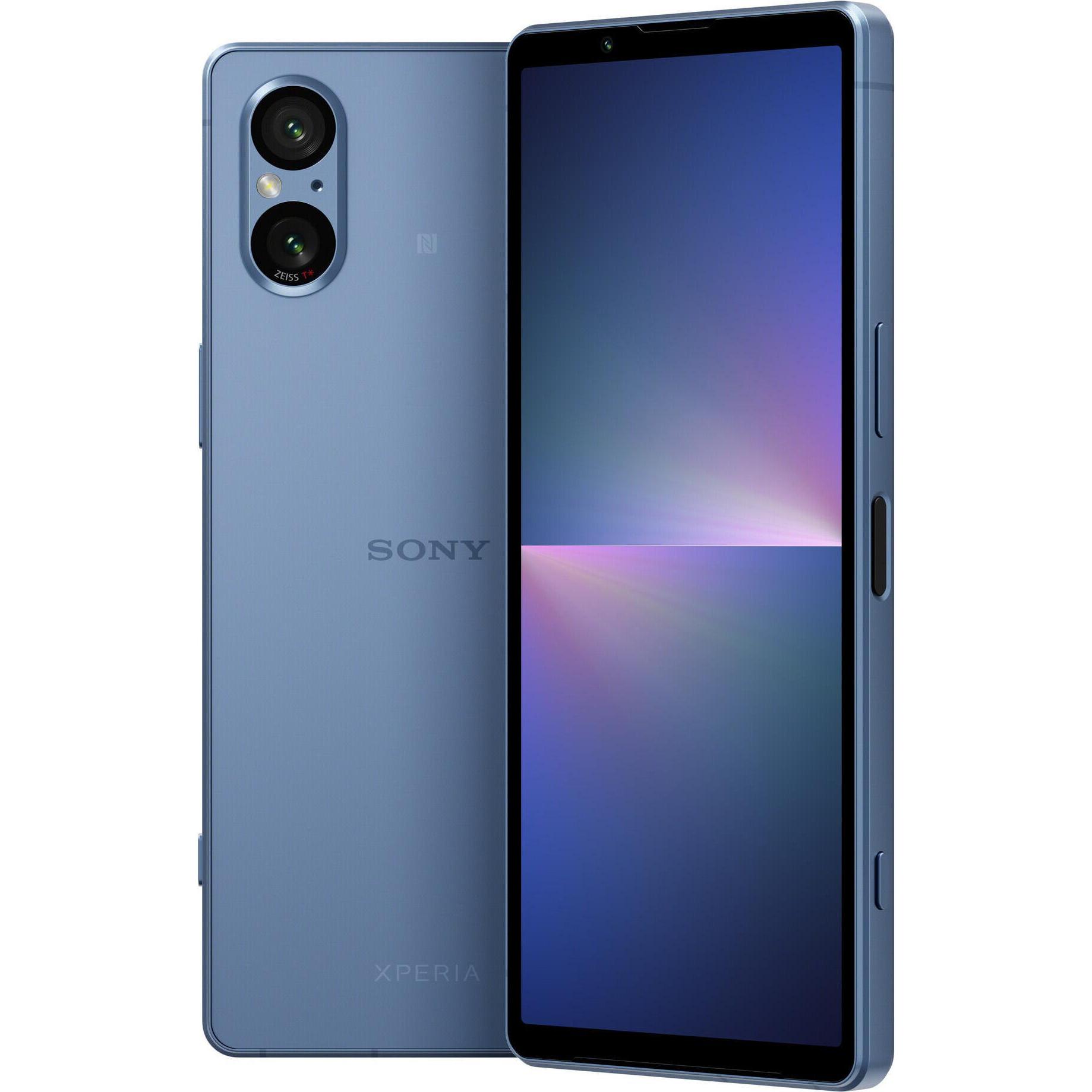 Sony Xperia 5 V (128 GB, Blue, 6.10", SIM + eSIM, 48 Mpx, 5G), Smartphone, Blau
