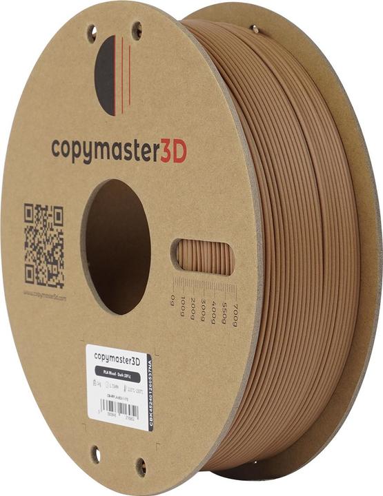Produktbild Copymaster3D PLA Holz Filament für 3D Drucker, 1,75 mm, Light Wood (PLA, 1.75 mm, Braun)