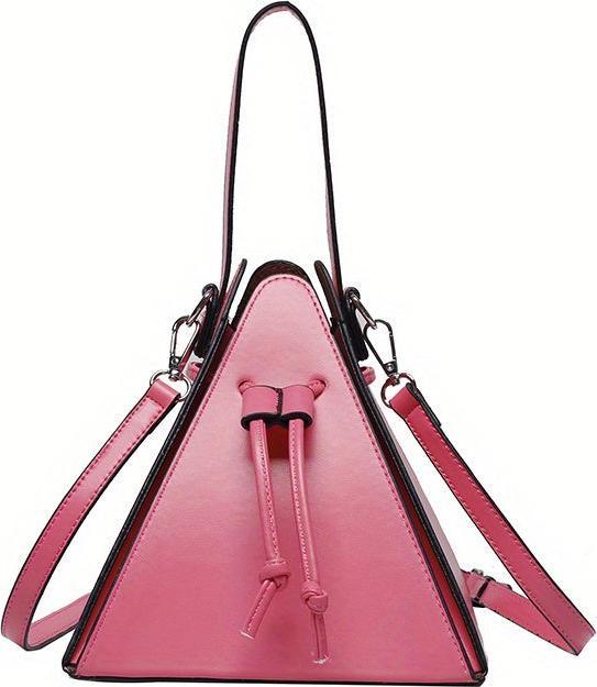 Immagine prodotto Only-Bags.Store Mini borsa con coulisse, borsa a tracolla in tinta unita, pochette in ecopelle