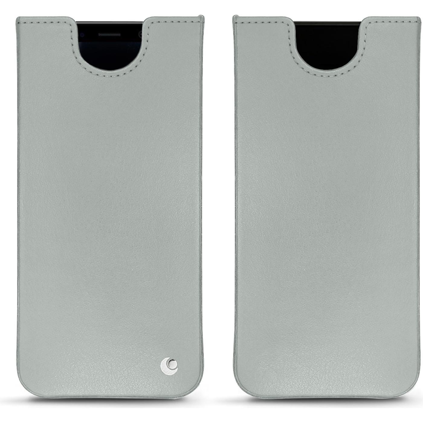 Noreve Lederschutzhülle (Samsung Galaxy S8+), Smartphone Hülle, Grau
