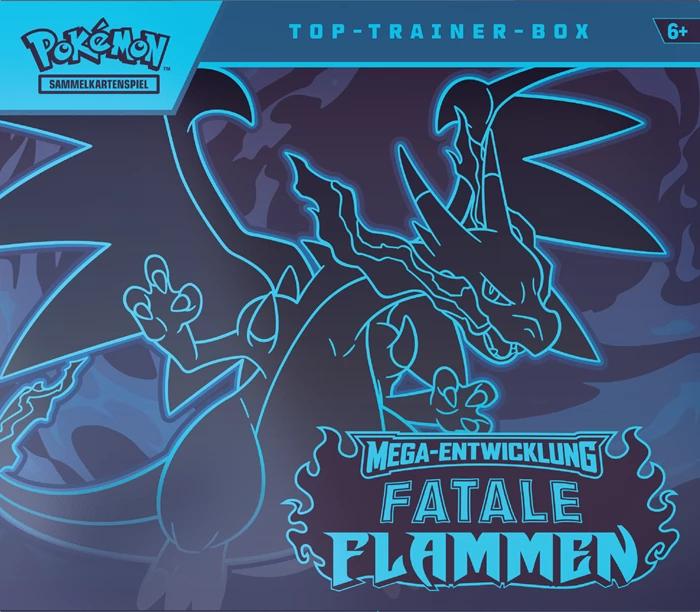 Produktbild Pokémon ME02 Fatale Flammen Top Trainer Box DE (Deutsch, Elite / Top Trainer Box)