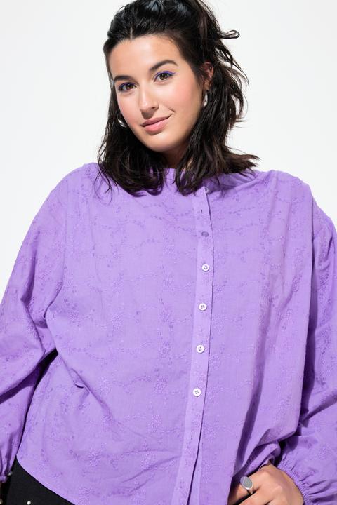 Image du produit Studio Untold Blouse oversize à manches longues ballon, en matière texturée (50, 52)