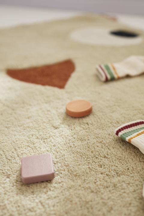 Produktbild Kids Concept Teppich Eule Edvin grün (120 x 90 cm)