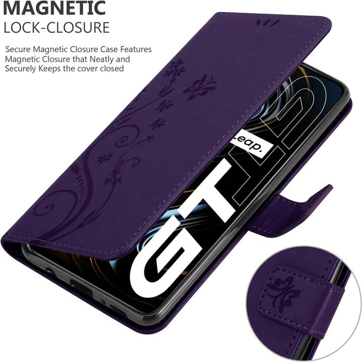Immagine prodotto Cadorabo Custodia a libro floreale per Realme GT / GT Neo 2T / Q3 PRO (Realme GT Neo 2T, Realme Q3 Pro 5G)