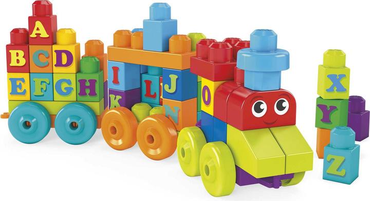 Image du produit Mega Bloks Train d'apprentissage ABC (60 pièces)